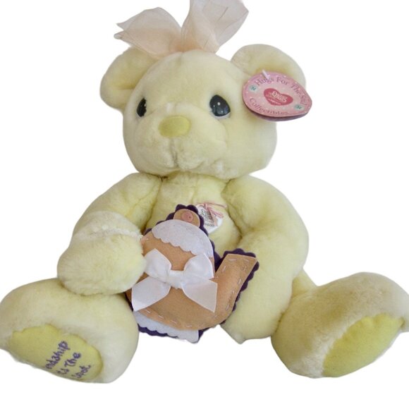 VTG Precious Moments Hugs for the Soul Friendship Hits the Spot Teddy Bear Plush - Picture 1 of 9